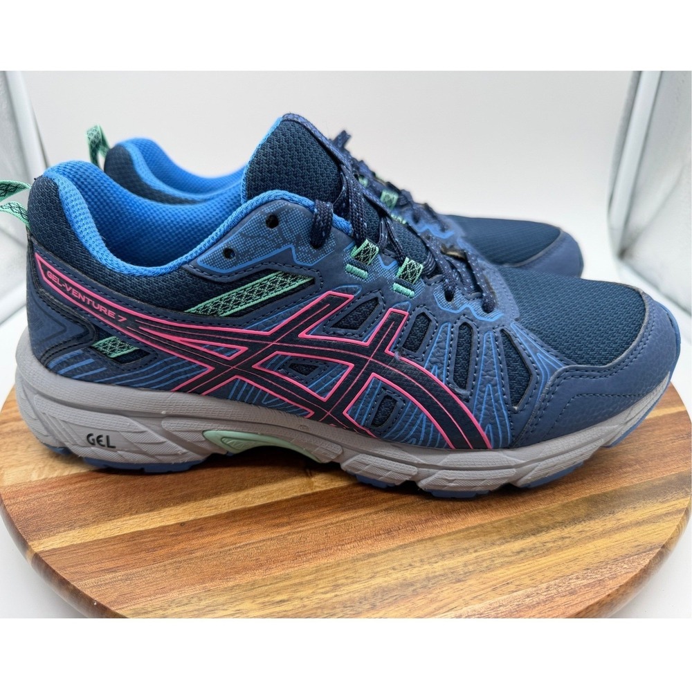 ASICS Gel-Venture 7 Women's Size 9 1/2 Peacoat Hot Pink Sneaker/Shoe  0227 - Picture 2 of 14